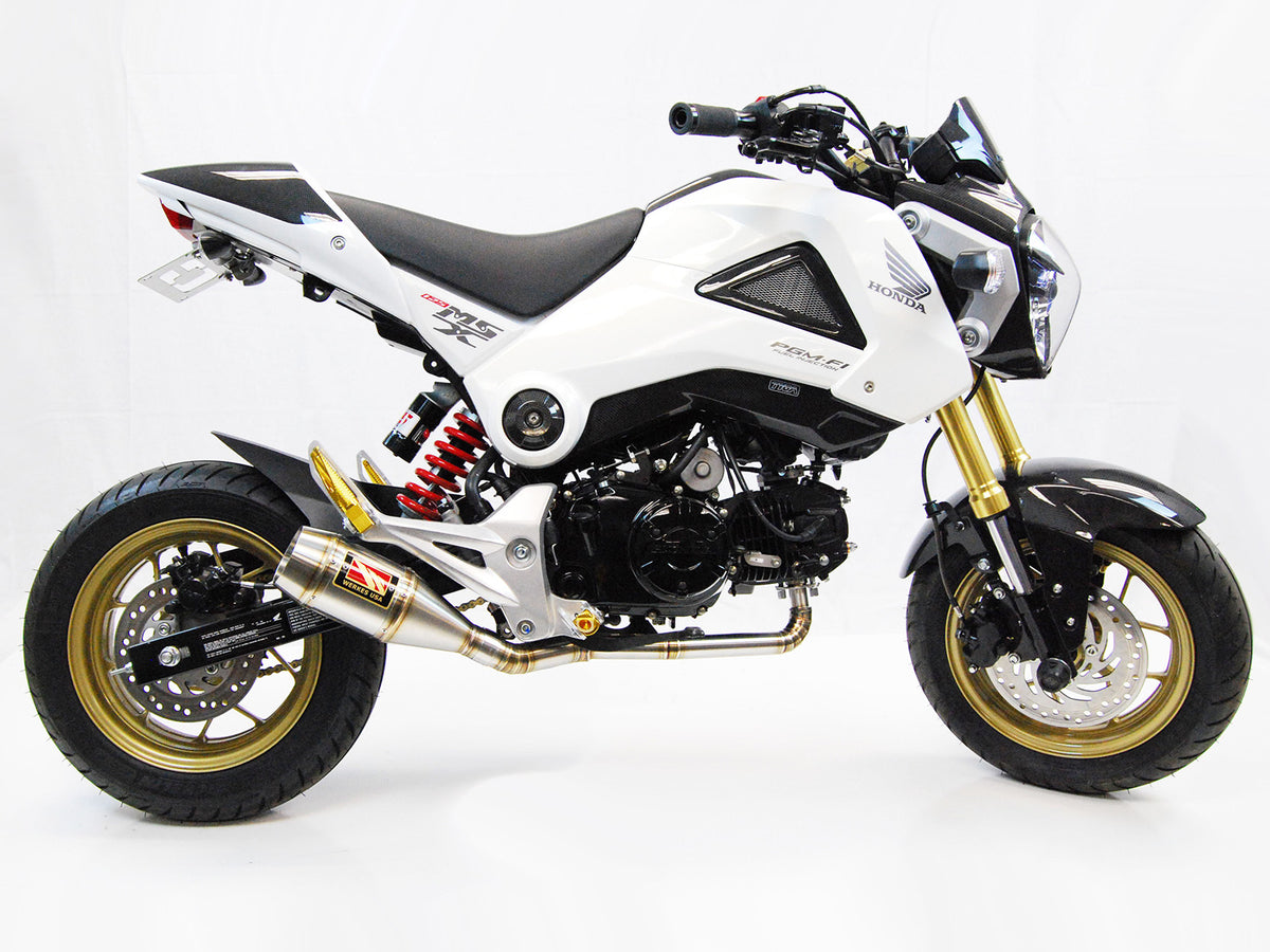 Honda grom hot sale custom exhaust